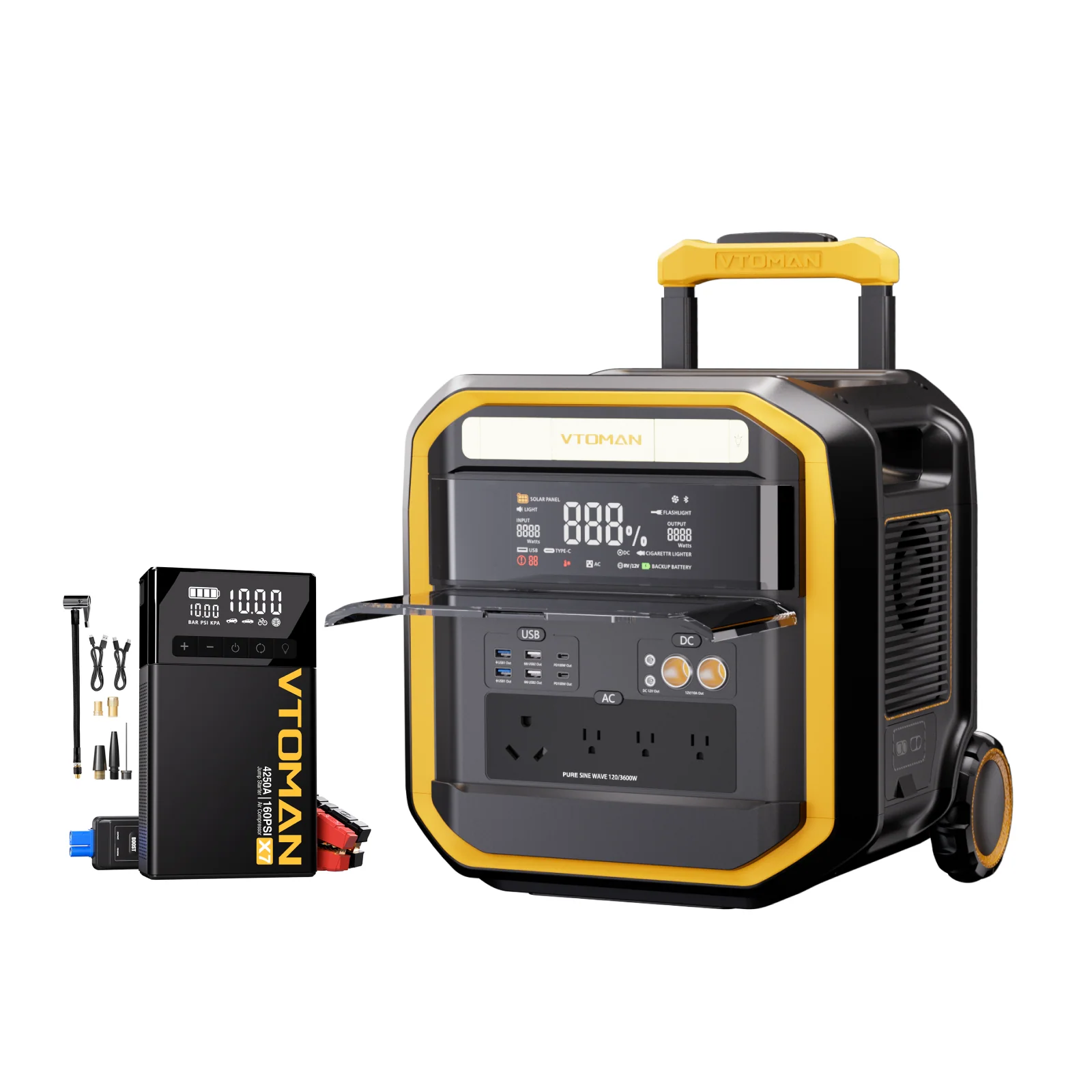 VTOMAN FlashSpeed Pro 3600 V-BEYOND™ Portable Power Station - Image 9