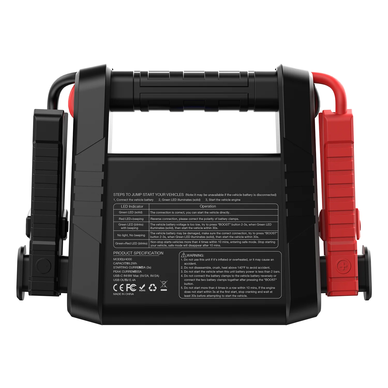 VTOMAN V4000 Jump Starter (CANADA ONLY) - Image 4