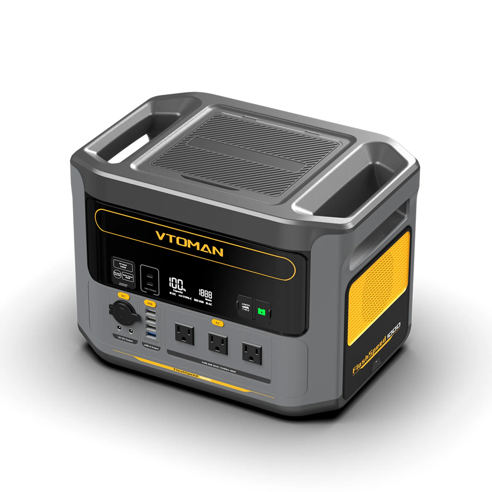VTOMAN FlashSpeed 1000/2376Wh with 110W Solar Panel (US&CANADA) - Image 4