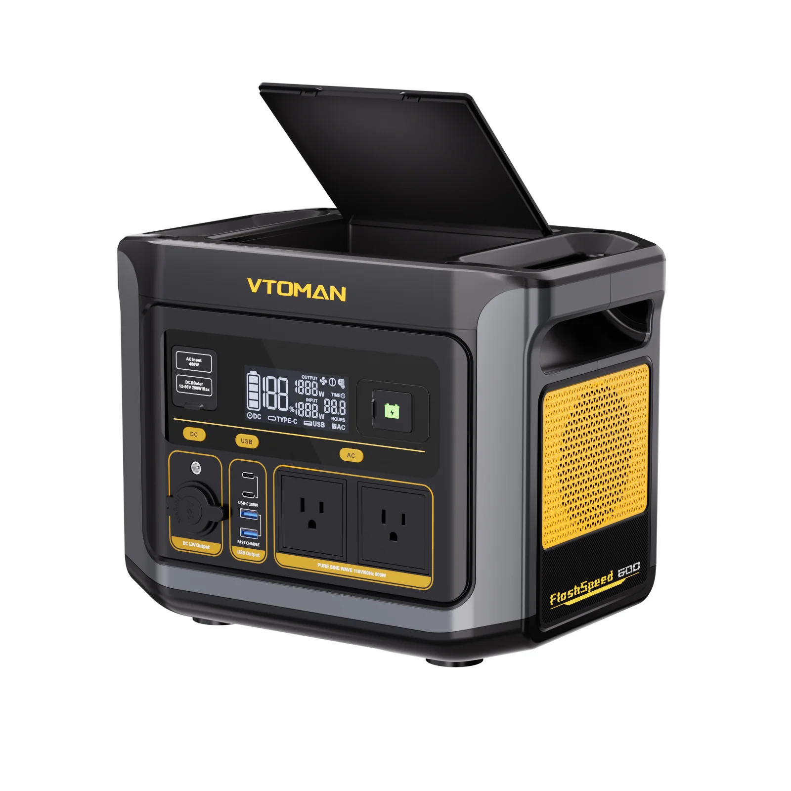 VTOMAN FlashSpeed 600 with 200W Solar Panel - Image 4