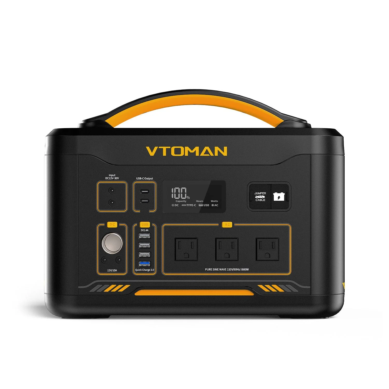 VTOMAN Jump 1800/3096Wh with 400W Solar Panel - Image 4