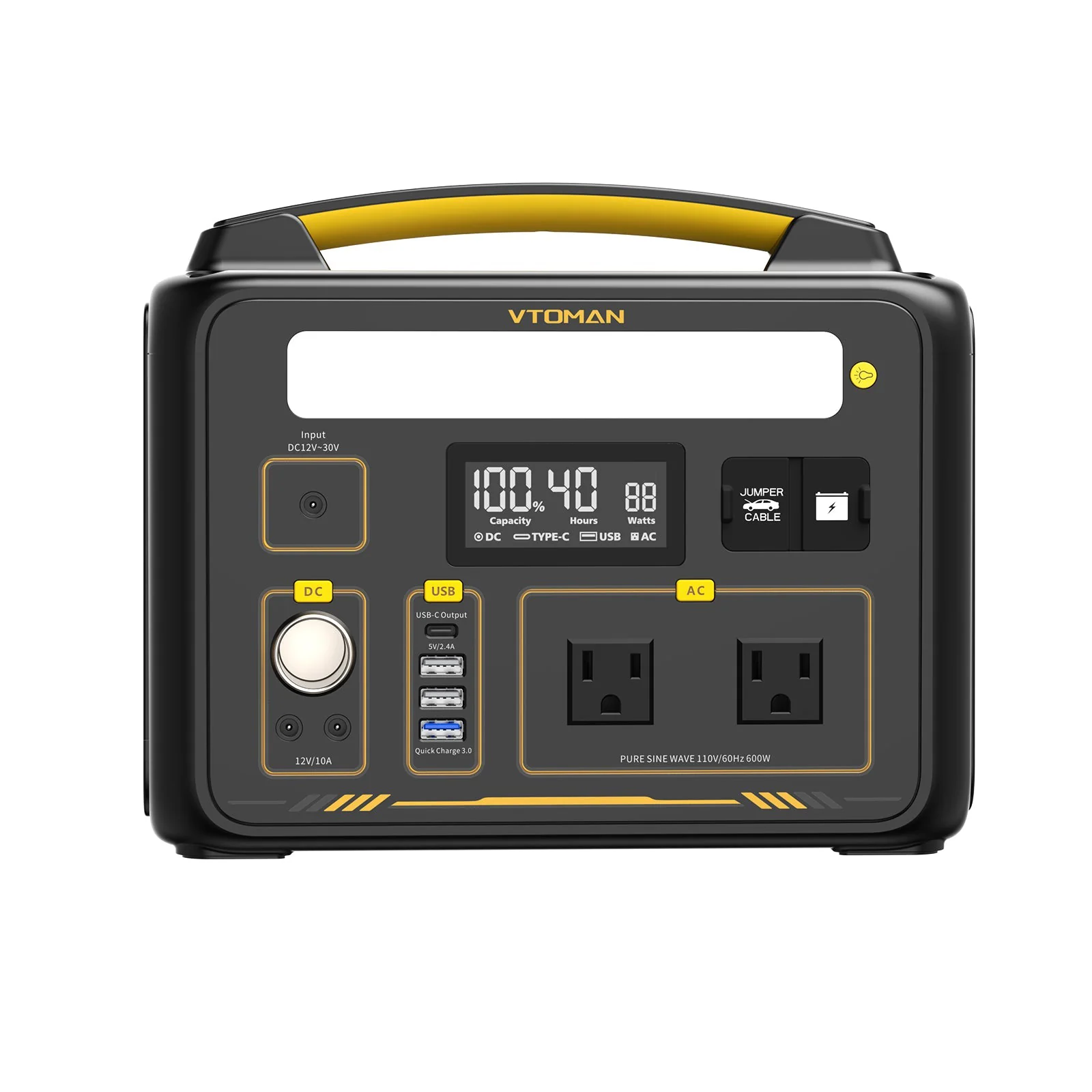 VTOMAN Jump 600X Portable Power Station (CANADA ONLY) - Image 3